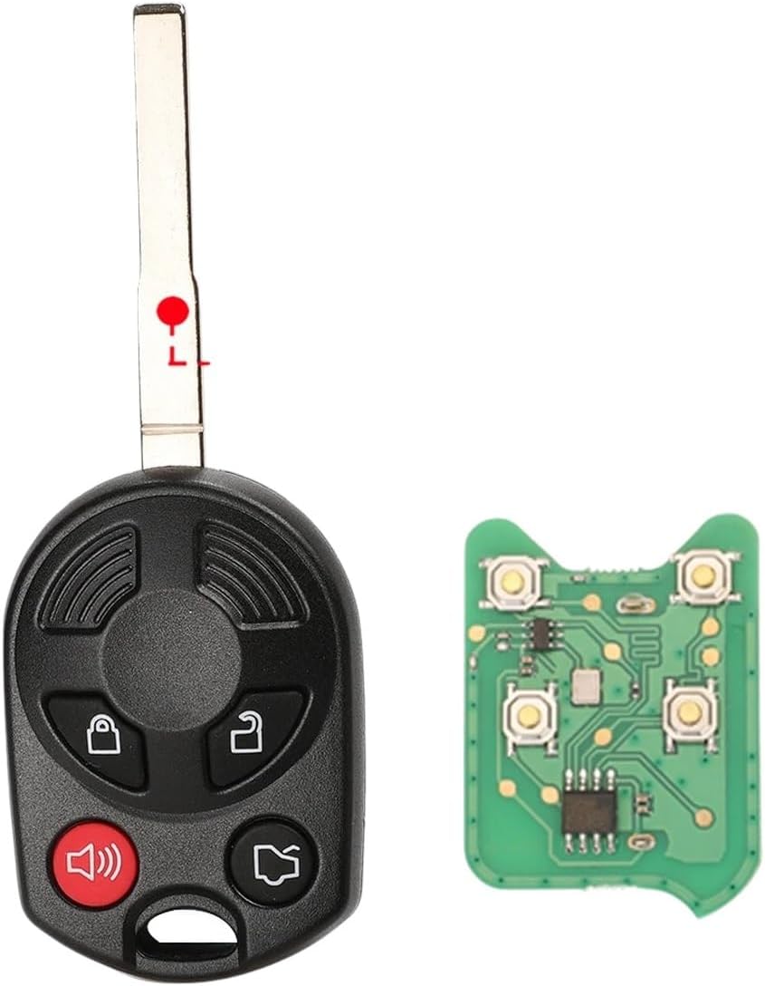 Hu101 4Btn | 5 Buttons | 315/433Mhz Remote Car Key for C-Max Edge Escape Focus Lincoln Mercury Oucd6000022 Transmitter Id63 4Bt New 2026 High for Reliable Electronic Component