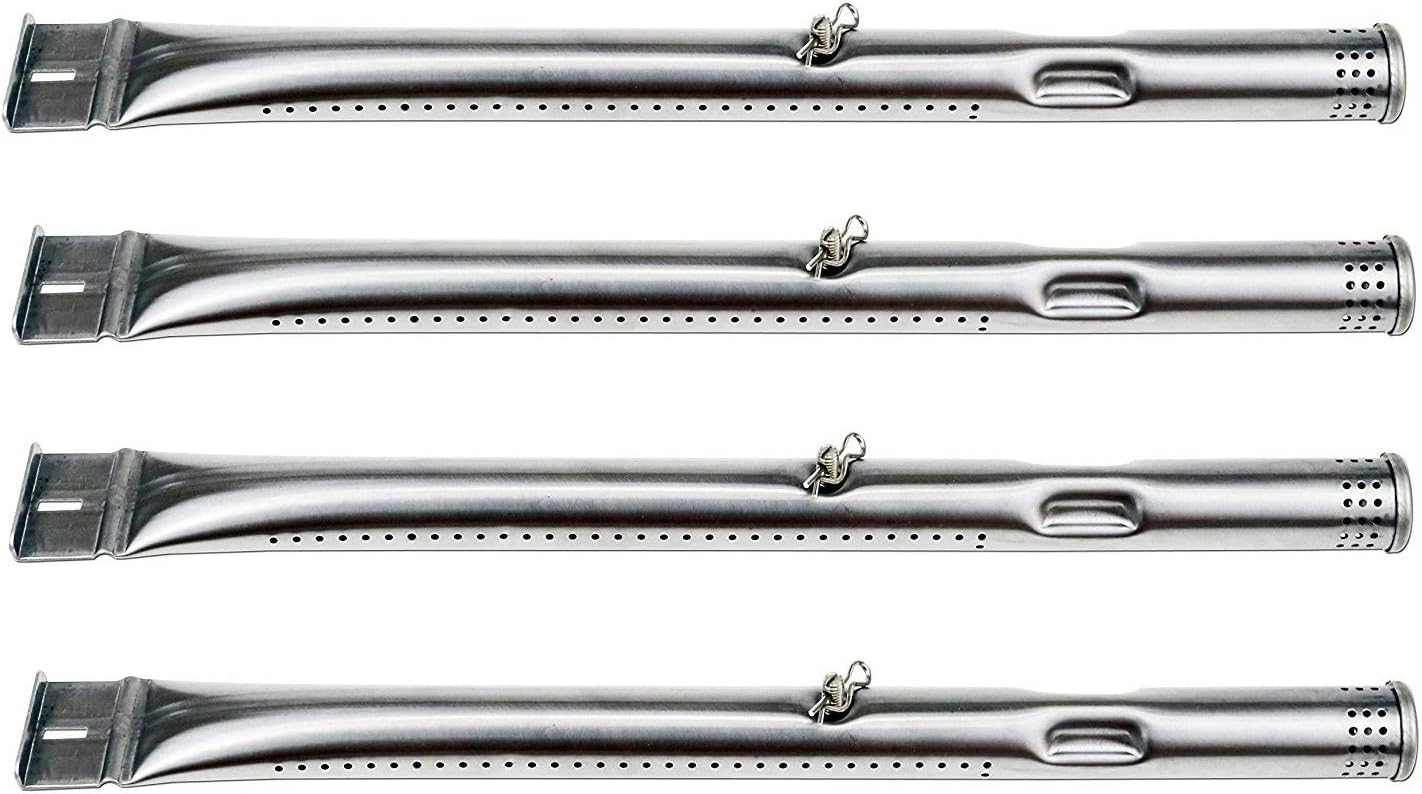 Hongso Grill Burner Tubes for Charbroil 463436215 463234413 463436213 463436214 463225313, Thermos 461334813, Gas2Coal 463340516 463370516 Model, Replacement Parts G432-Y700-W1, 304 Stainless Steel