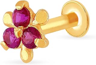 Malabar Gold & Diamonds 22KT | Pure Yellow Gold Precious Stone Nose Pin For Women Price In India