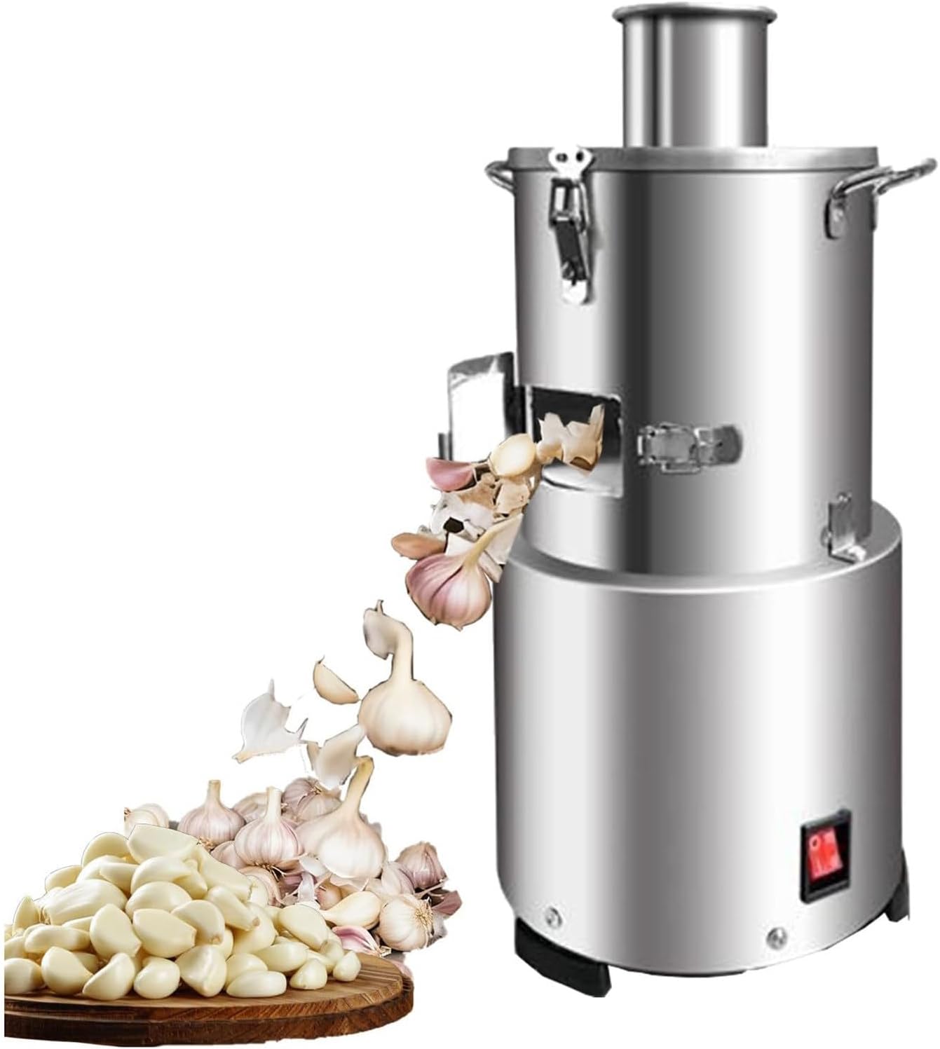 Commercial Electric Garlic Peeler Machine, 200w Peeling, Whole Garlic 95% Peeling Rate 30kg/H Garlic Separator for Home Grain Separator Restaurant