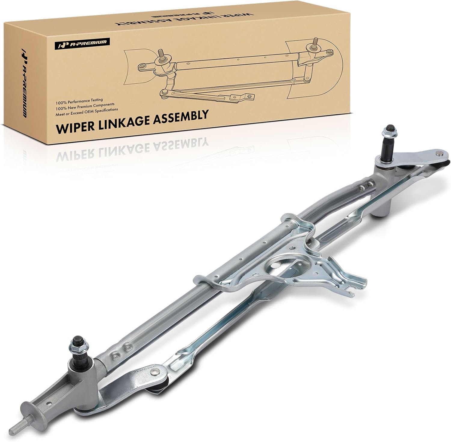 A-Premium Front Windshield Wiper Linkage Compatible with Dodge Grand Caravan & Chrysler Town & Country, 2008 2009 2010 2011