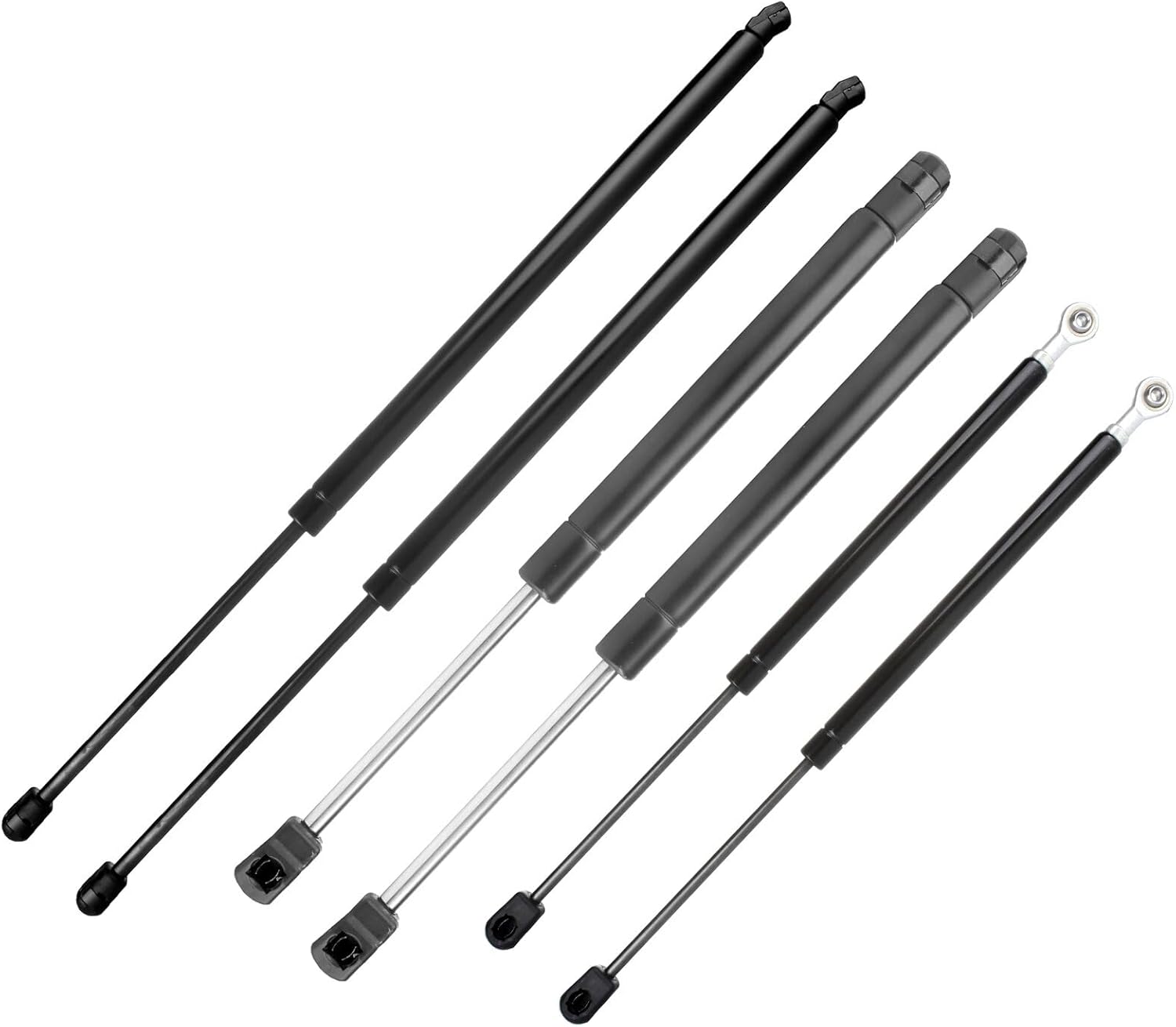SCITOO 4182 lift supports Fit For Nissan Armada 2005-2015,For Nissan Pathfinder 2004 Front Rear Left & Right Hood+Window Glass+Liftgate Shock Struts 6pcs