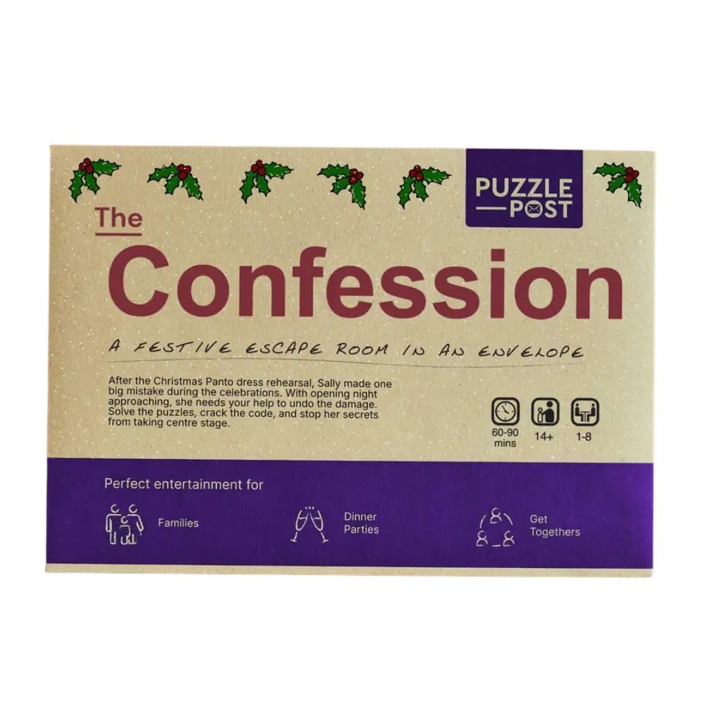 Sponsored Ad – Festive Escape Room In An Envelope | Perfect For Christmas Games Night | Escape Room In A Box | Puzzle Mystery Game - The Confession