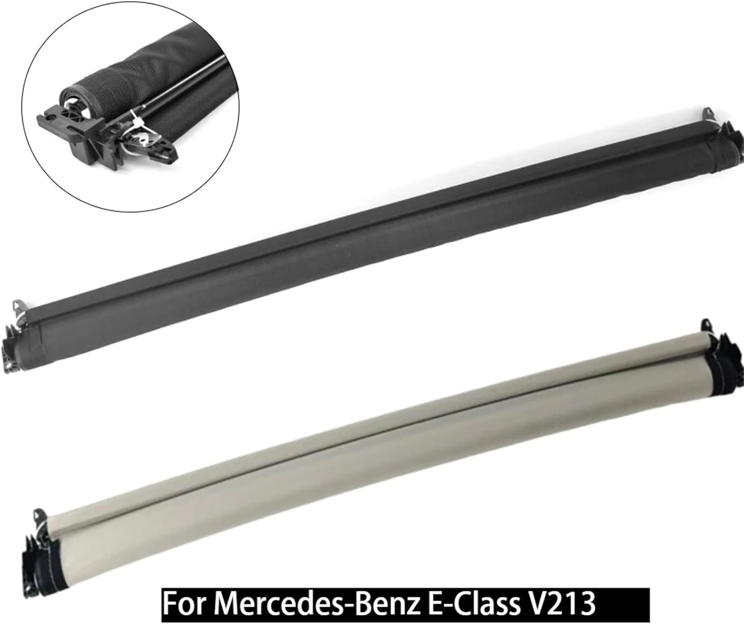 Car Panorama Sunroof Roller Shield Canopy Sunshade Curtain Cover Shade Compatible for Mercedes Benz V213 X156 X205 GLA C200L C260L C300L(Beige forCclass Rear)