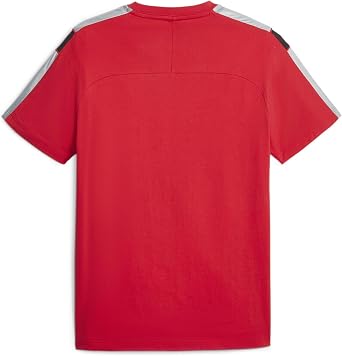 puma men's scuderia ferrari race mt7 t-shirt lrosso corsa red