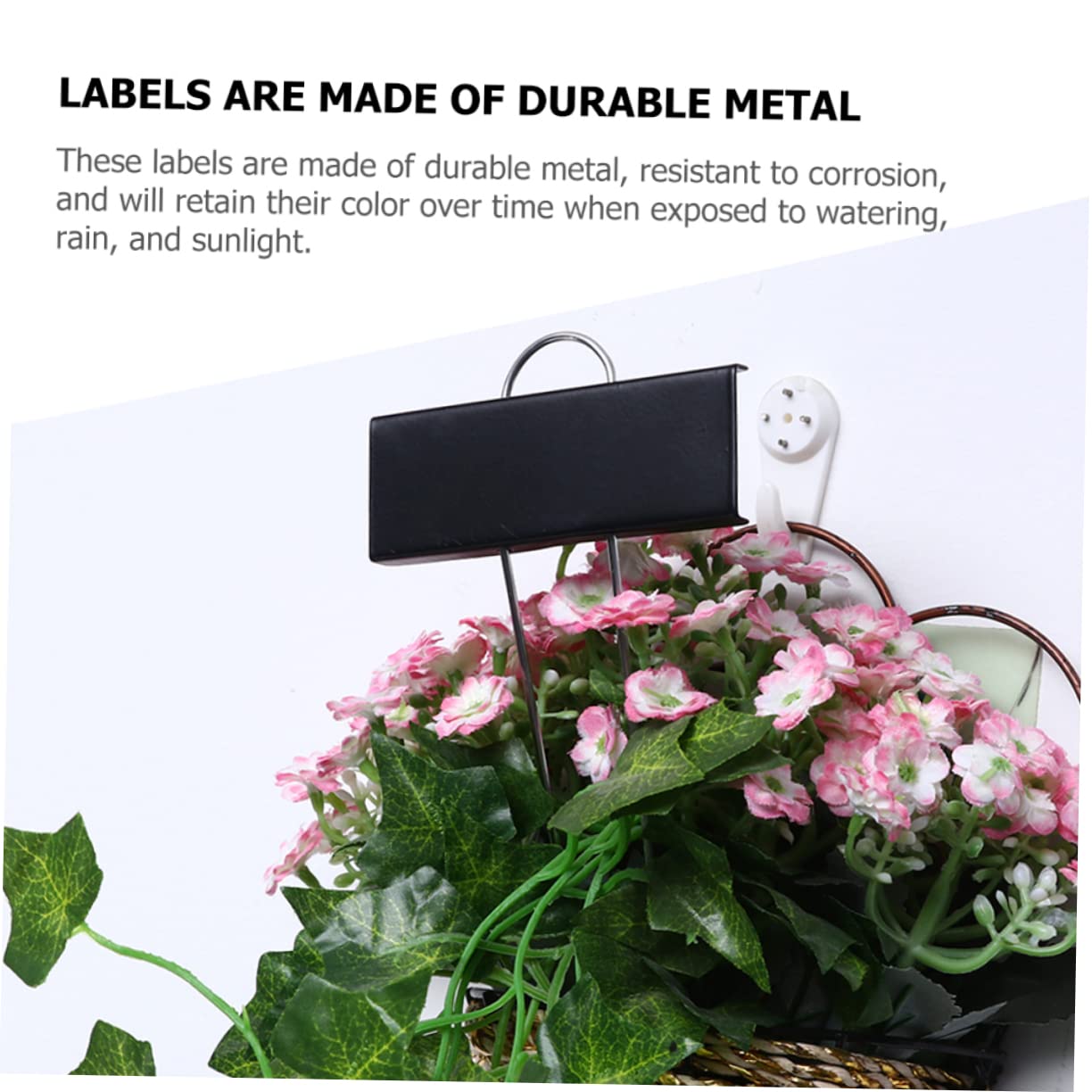 VILLCASE Lot De 4 Marqueurs Pour Plantes De Jardin Étiquettes En Fer Réutilisables Lisses Décoratives Pour Plantes Dextérieur 8 Pièces X 4