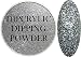 SHEBA NAILS Dipcrylic Glitter Dip Dipping Powder SPARKLING SILVER - 1oz Jar