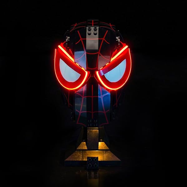 Kit de luz LED compatible con Lego 76329 Miles Morales Mask (sin modelo) juguete creativo - 1