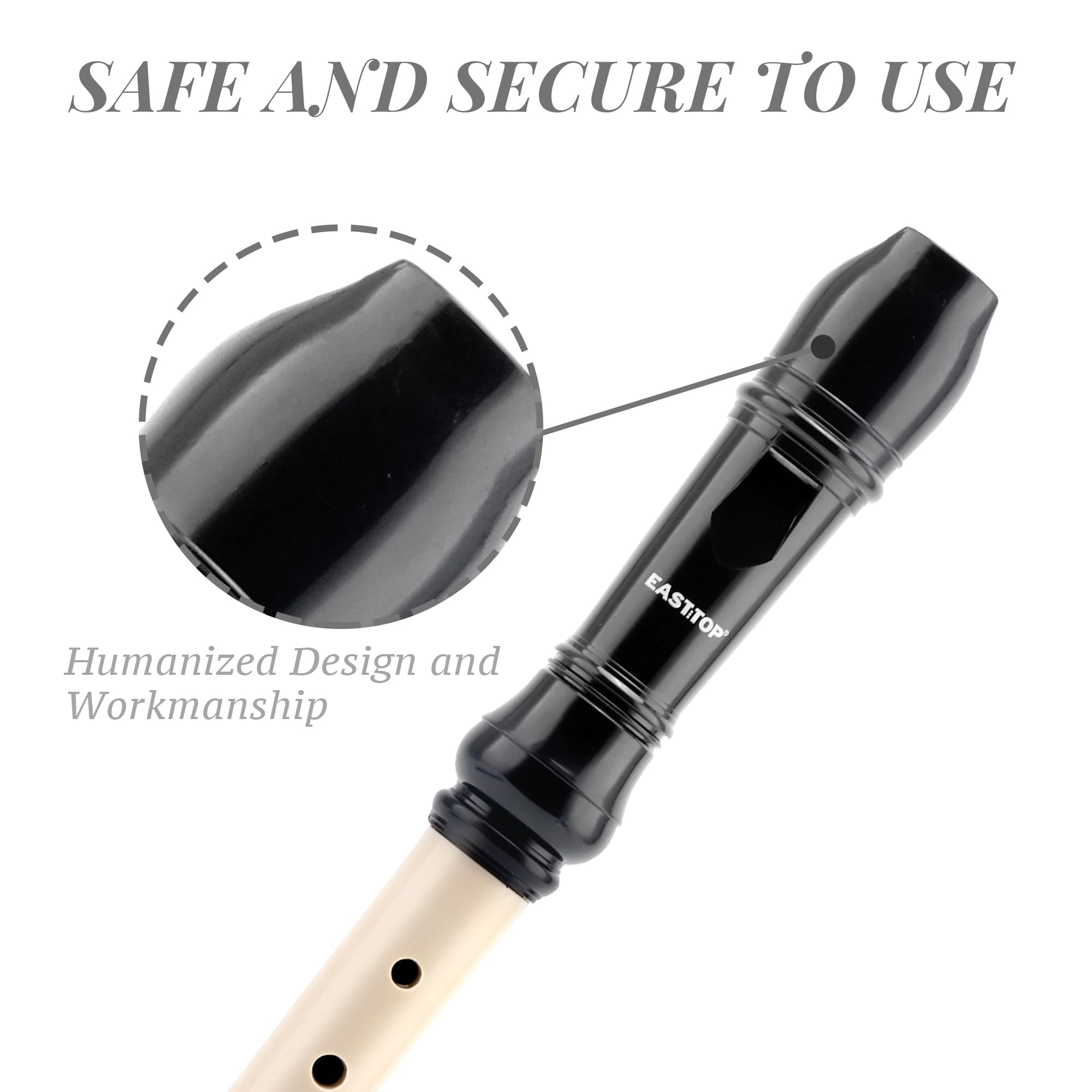Snapklik.com : EAST TOP Soprano Recorder For Beginners, 8 Hole Plastic ...