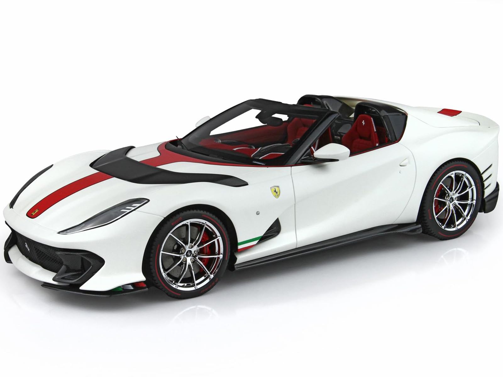 Amazon.com: 812 Competizione Aperta Bianco Italia Matt White with