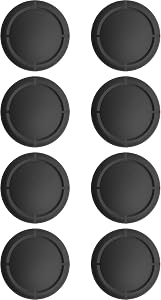 Ferkurn Replacement Caps for Swtich & Switch Lite Switch OLED Thumbstick Repair,Switch Analog Thumb Joy Con Joystick Thumbstick Grips Skin Cap for Replacment with Thumstick Caps, 8 PCS Black