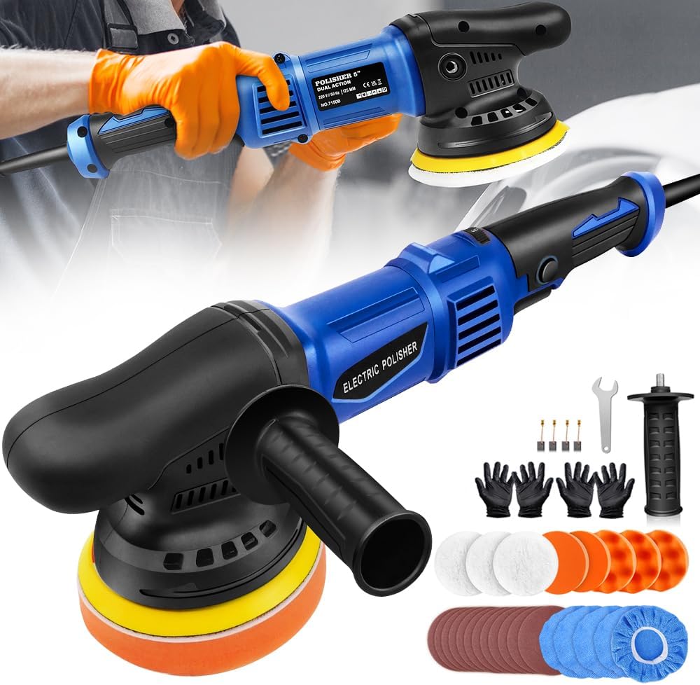 Dual Action Polisher, Car Buffers and Polishers, 5 Inch