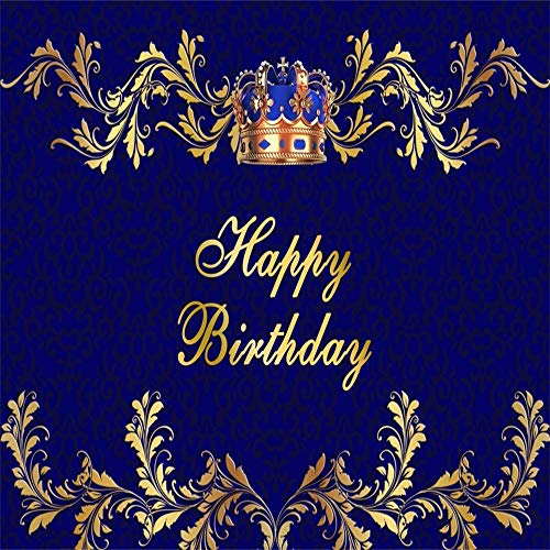 🛒 Crazy Deals AOFOTO 10x10ft Royal Blue Happy Birthday Backdrop Gold King Crown Floral Frame Background Photography for Little Boy Prince Baby Kids Men 50th 60th 70th 80th Bday Party Decor Banner Photo Booth Prop Flash Deals - 60% OFF AOFOTO 10x10ft Royal Blue Happy Birthday Backdrop Gold King Crown Floral Frame Background Photography for Little Boy Prince Baby Kids Men 50th 60th 70th 80th Bday Party Decor Banner Photo Booth Prop