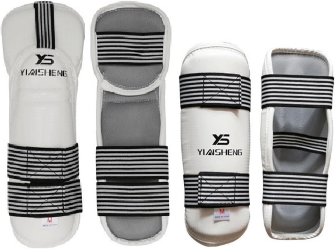 Taekwondo Shin Protector Forearm Elbow Arm Guards, WT MMA Martial Arts Boxing Groin Protector Kickboxing Karate Sparring Muay Thi Training Match Gym for Men Women Kids