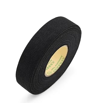 19mm 3/4" x 50ft Automotive Wiring Harness Cloth Tape, Heat Resistant/Insulation Cable Wire Harness Wrapping Adhesive Fabric Tape, Electrical Tape, Auto Parts Shock Absorption/Noise Reduction