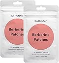 Kind Patches Berberine Patches with L Glutamine, Chromium, Pomegranate and Cinnamon - 2 Pack, 60 Patches