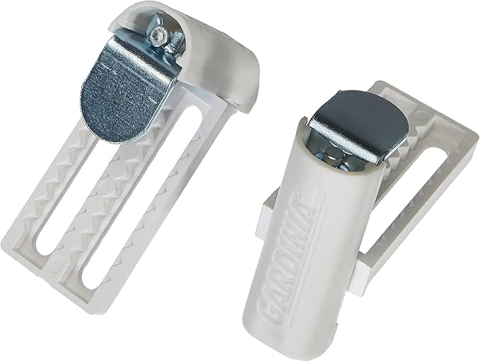 Gardinia 10004205 Universal Klemmträger 2 Stück, Inkl. Inbusschlüssel, Montage ohne Schrauben und Bohren, Weiß, Metall/Kunststoff, Verstellbereich 6-26 mm