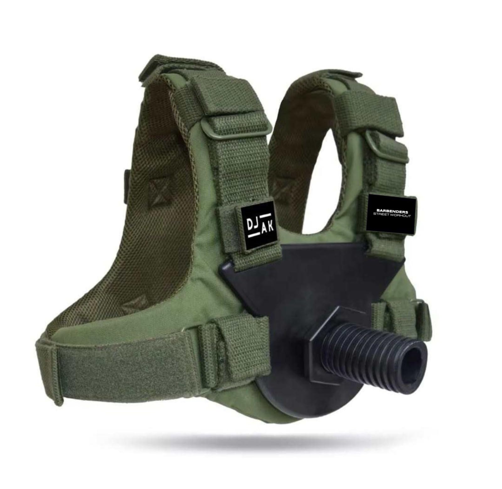 DJAK - Chaleco de pesas para Calisthenics, CrossFit y Running – Adecuado para Discos de Peso Olímpicos, capacidad de carga ajustable de hasta 80 kg – Chaleco de entrenamiento de fuerza