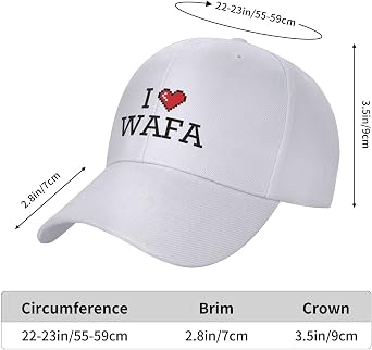 Graphic Hats for Men I Love Wafa Casquette Hats for Women Fashionable