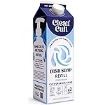 Cleancult Dish Soap Liquid Refill (32oz, 1 Pack) - Plant Based Cleaning Power - Dish Soap that Cuts Grease & Grime - Free of Harsh Chemicals - Uses 90% Less Plastic - Fresh Rain