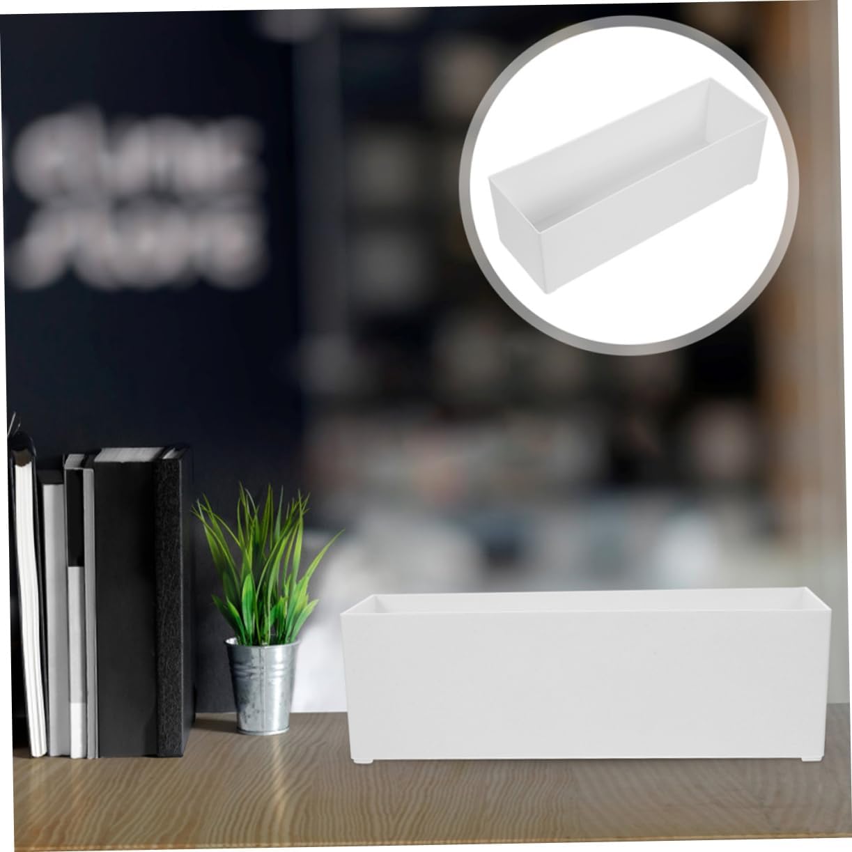 2pcs Tea Bag Storage Box Large Capacity PP Desktop Organizer
