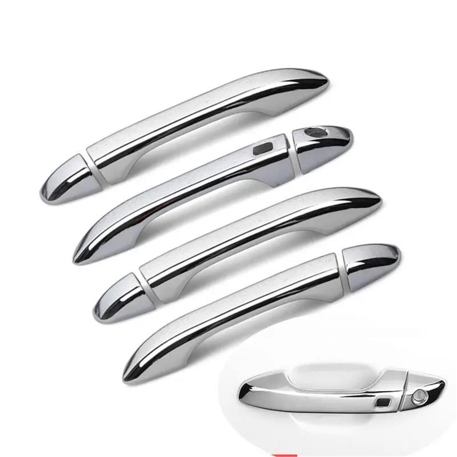 Piwine Style 2 For Kia For Sportage For Gt-Line Ql 2017-2022 Chrome Exterior Door Handles Covers Stickers Accessories Cover Assembly(Style 2)