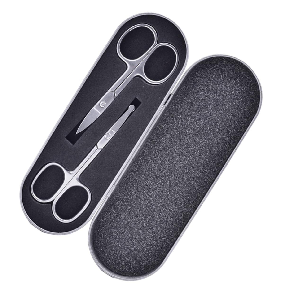 PACKOVE 6piezas Tijeras Inoxidable Para Cuidado De Cejas y Nariz Recortador De Facial Diseño Seguro y Práctico Para Hombres y Mujeres