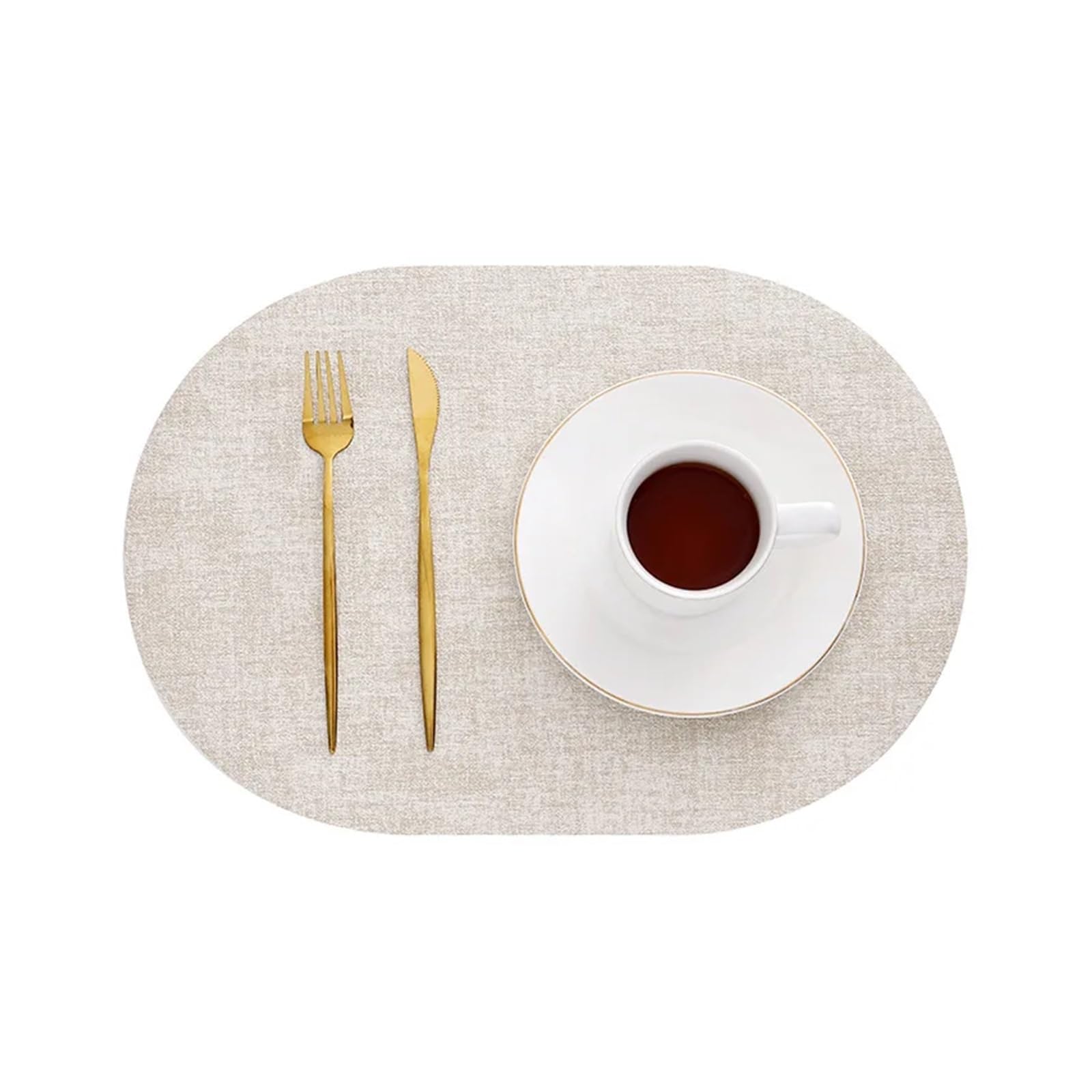 Sets de table antidérapants de cuisine lot de 4 tapis de table beige