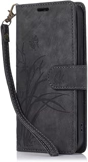 for Google Pixel 9 Pro XL Case Shockproof Embossed Butterfly Wallet Cover with Card Holder Slot Flip Folio Soft PU Leather Magnetic Closure Protective Case for Google Pixel 9 Pro XL, Black