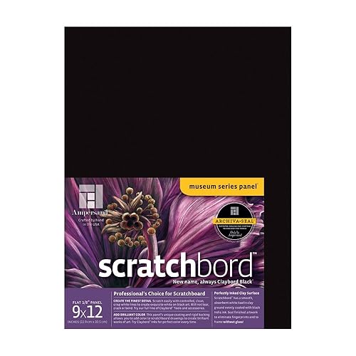 Ampersand Art Supply Scratchbord | 9" x 12" | 1/8"