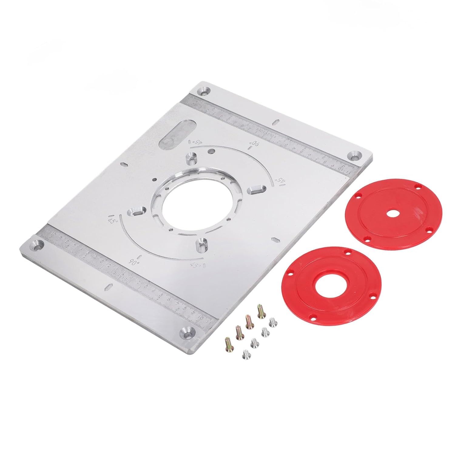 Hyuduo Premium Aluminium Woodworking Bench Plate, Sturdy Router Table Insert for Accurate Woodwork and Easy Installation