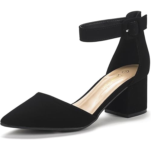 DREAM PAIRS Women's Low Heel Pump Shoes