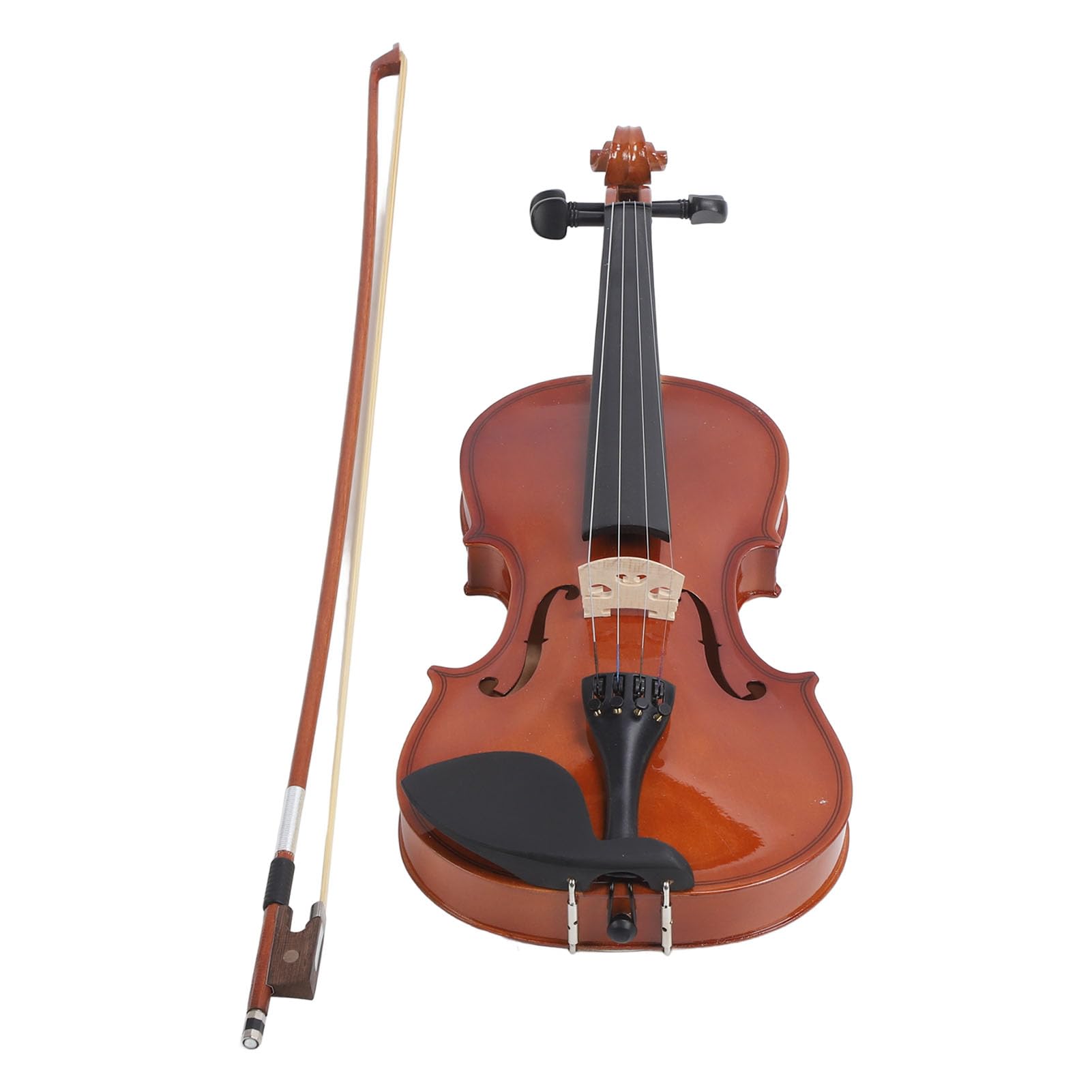 Violino Acustico 4/4 a Grandezza Naturale in Tiglio con Corde in Filo D'acciaio per Studenti, Bambini e Principianti di Violino