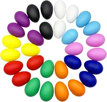 2026 New Egg Shaker-30Pcs Professional Percussion Instruments with 10 Colors Sounds for Musical Egg Sharkers Learning Diy Painting
