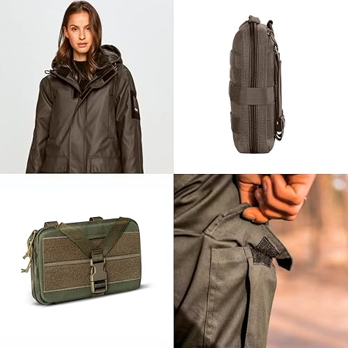 Miniatura 7 de Cinta de velcro marrón de 4 pulgadas de ancho para coser, no adhesiva, 1 yarda de longitud, color café, nailon, cinta de velcro, juego de