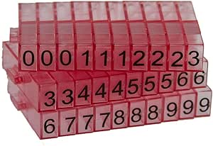 Sweet Elite Tools - Snap Together Mini Number Embosser Stamps for Cakes, Cupcakes, Cookies, Rolled Fondant, Gumpaste, or Clay -by Autumn Carpenter