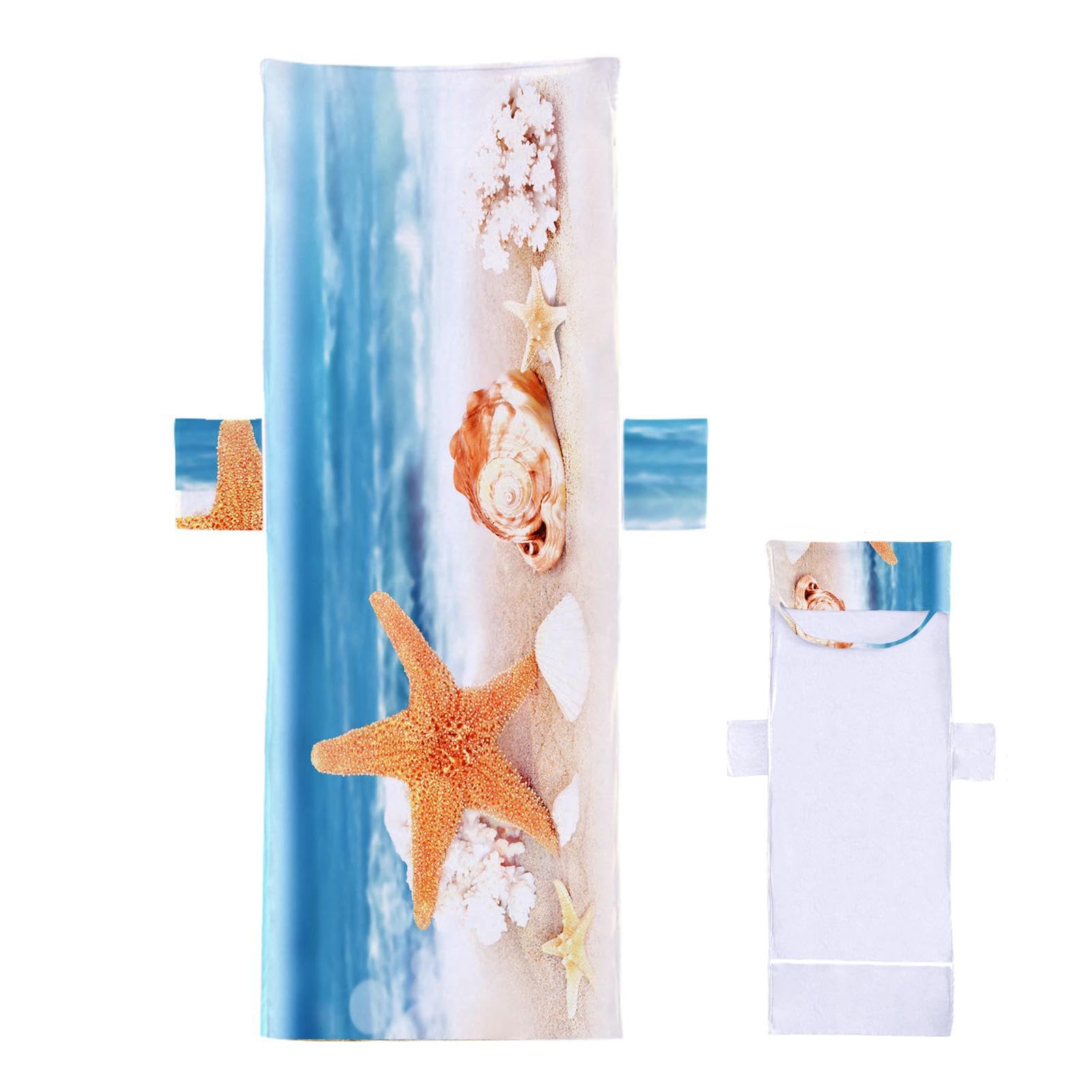 Serviette de chaise de plage en microfibre douce housses