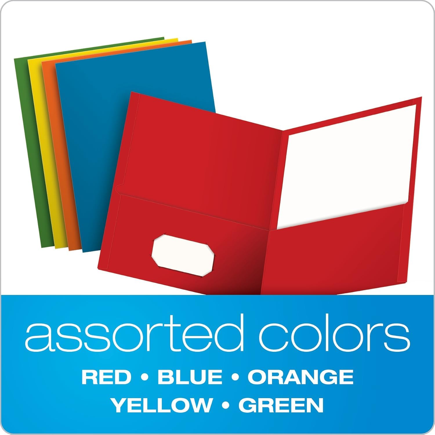 Snapklik.com : Oxford 2 Pocket Folders, Textured Paper, Assorted Colors