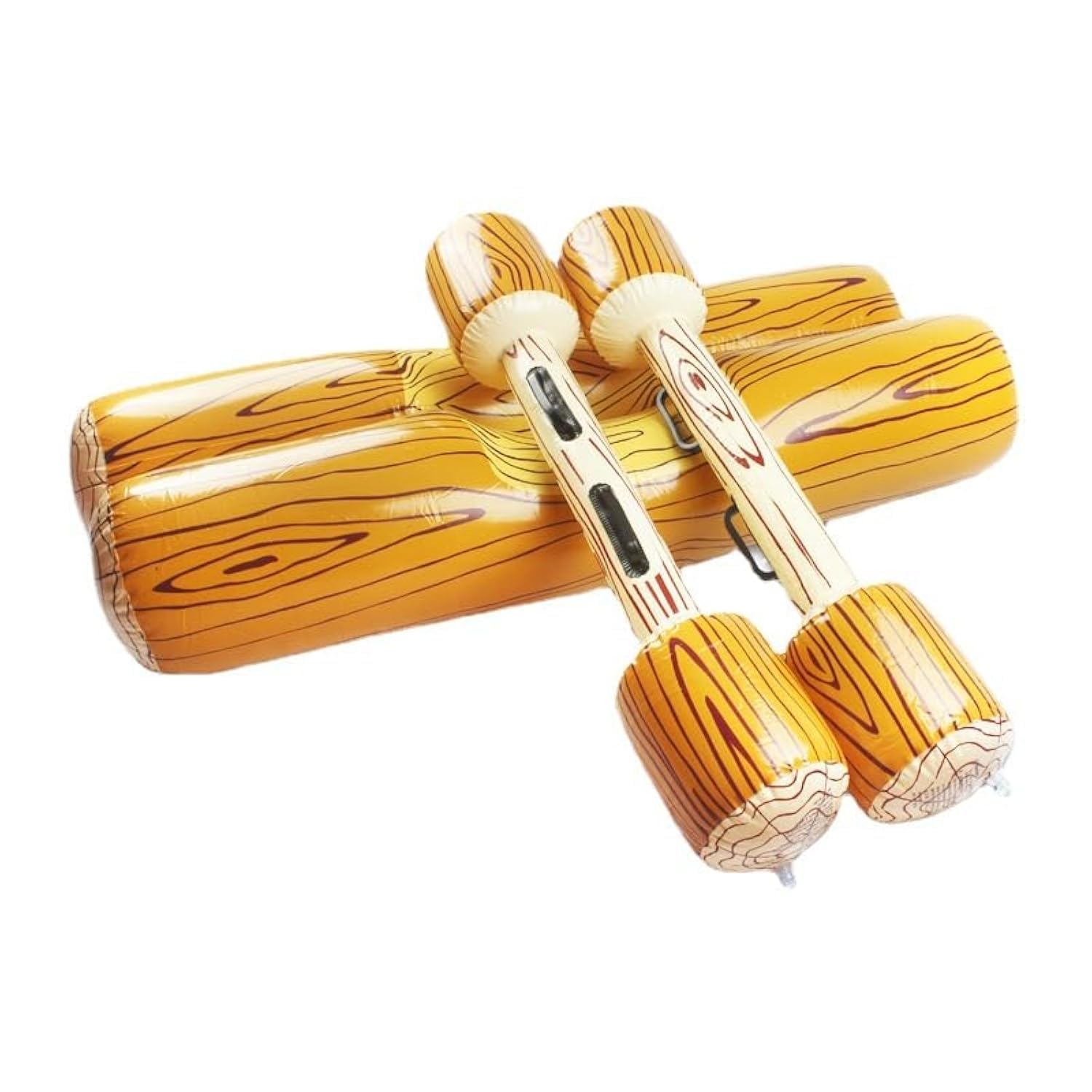 GZLQHD 2 Pcs Set Inflatable Floating Row Toys Children Adult Inflatable Water Joust Tree Log Pool Float Game Set Ride on Log, Inflatable Toys, Water Toys, Outdoor Fun Sports, Gladiator Raft