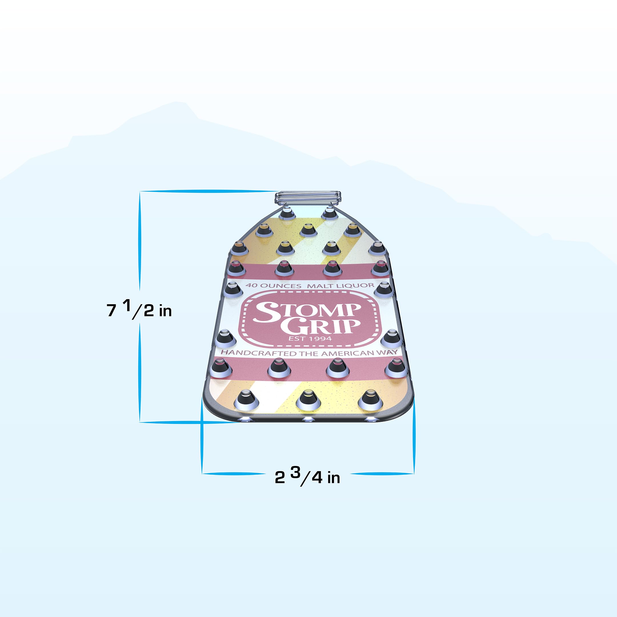 Stompgrip Premium Snowboard Stomp Pad | 40 Oz | Vice Collection | 3D Decal | O.E. Burgundy