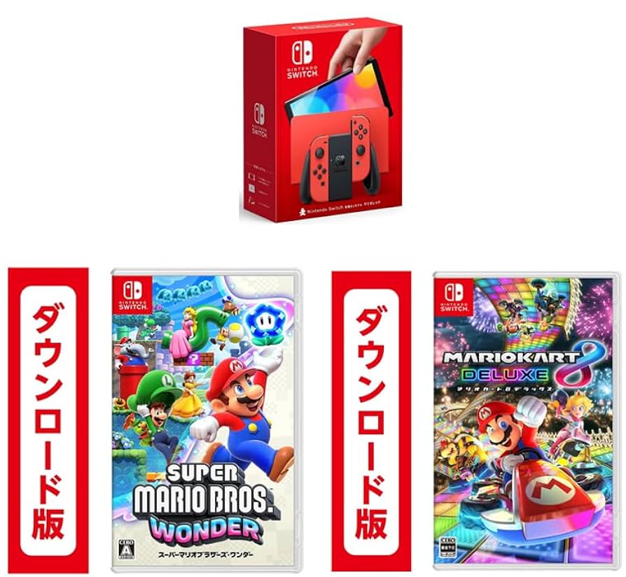 Amazon.co.jp: Nintendo Switch（有機ELモデル） マリオレッド+