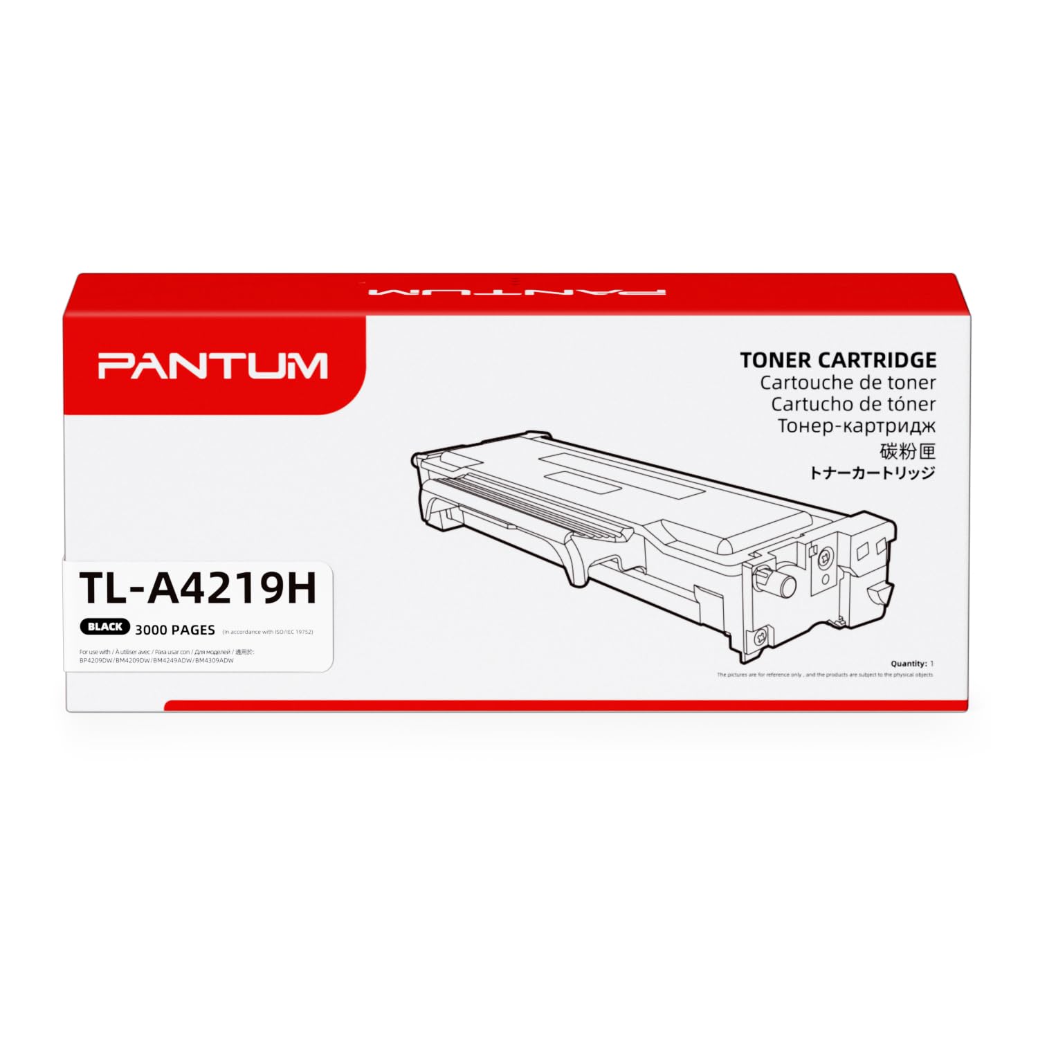PANTUM TL-A4219H Originale Cartuccia Toner Nero per Stampante Laser BP4209DW BM4209DW BM4249ADW BM4309DW, Capacità fino a 3.000 pagine, (Nero, 1-Pack)