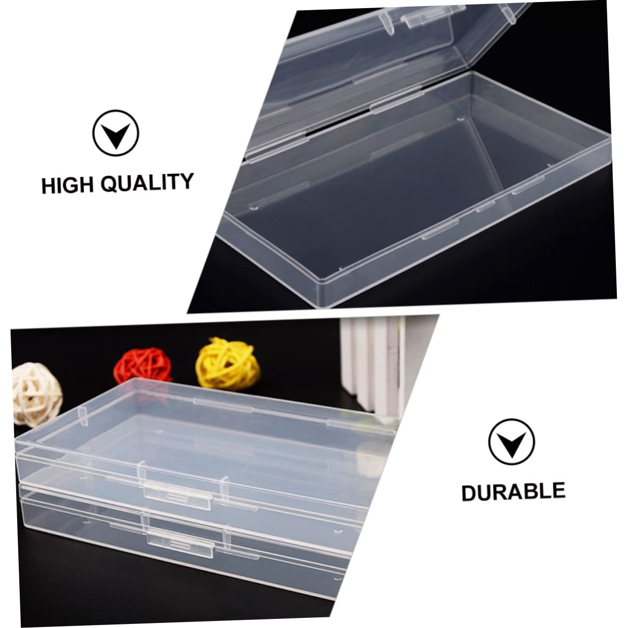 CONTENITORE TRASPARENTE SCARPIERA Scatola Portaoggetti Sotto Il Letto - Foto 7