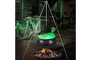 Spooky Halloween Witch's Cauldron with Skeleton & Diffuser