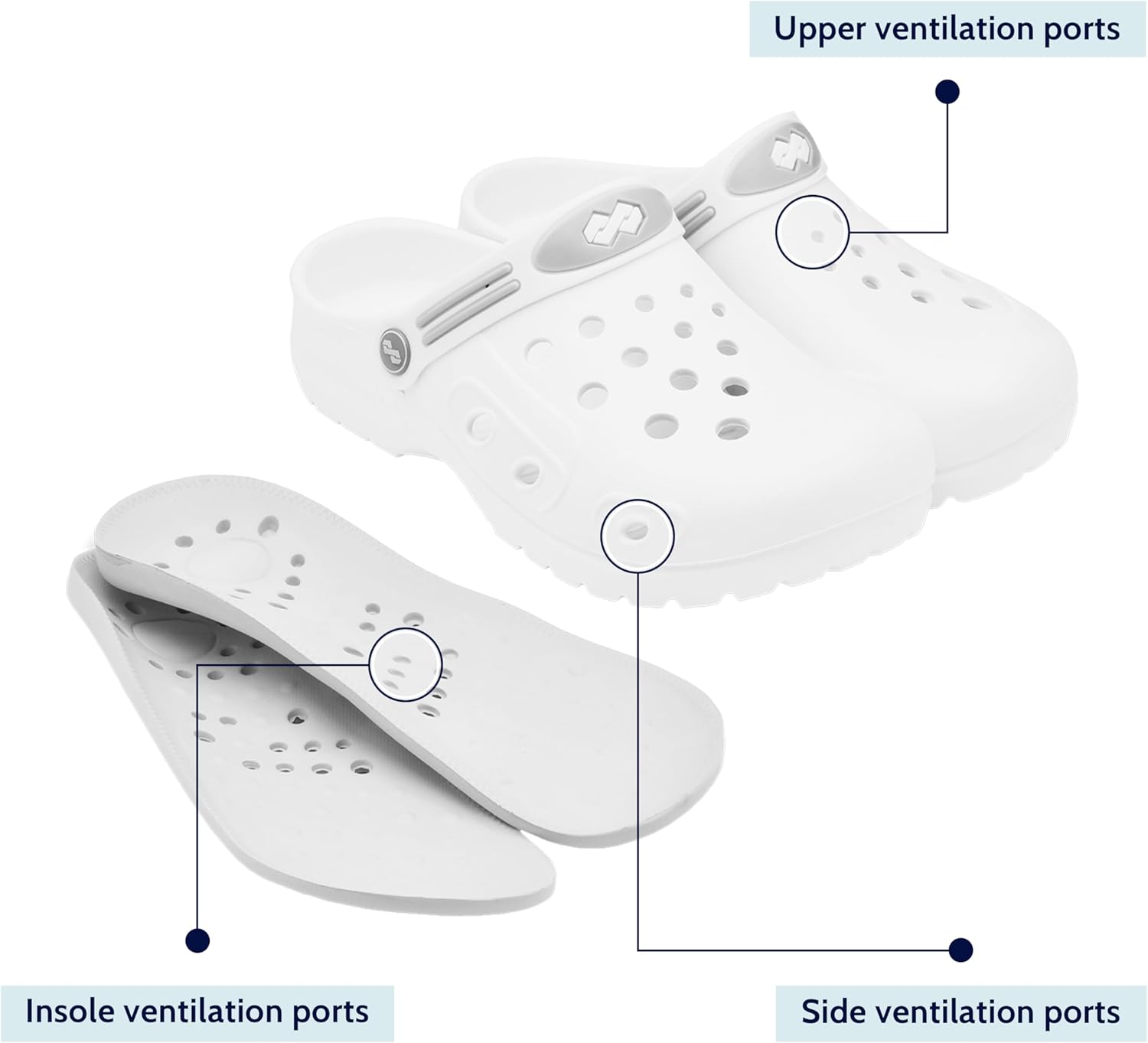 YUNGPRIME Men's and Women's Garden Clogs Shoes Slip-on Outdoor Beach Slippers with Removable Cushion Insole - Image 6