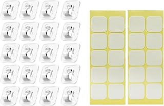 10 Pieces Cable Management Clips Wire Holders Cord Organizers Sticky Cable Clips Sturdy Pp Suitable for Workstation Car Home Decoration, 20pcs