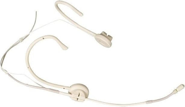 MIPRO MU-55HNSX Dual Ear Omni-Directional Headworn Condenser Microphone, Beige