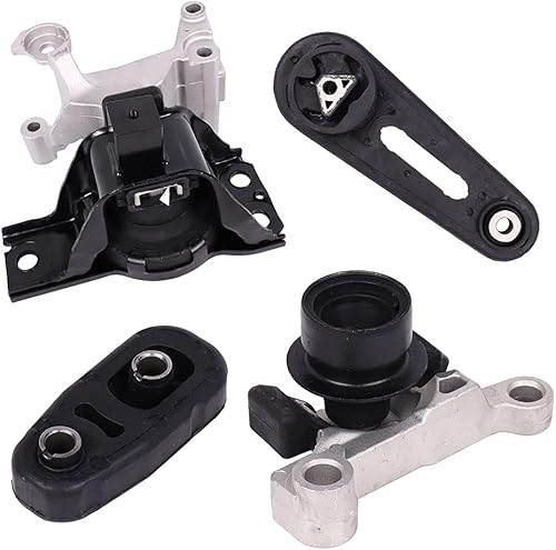Soporte de motor compatible con Nissan Sentra 2.0L 2007-2012 con motor CVT AUTO y soporte Trans Set de 4 piezas A4348, A4345, A4318, A4346