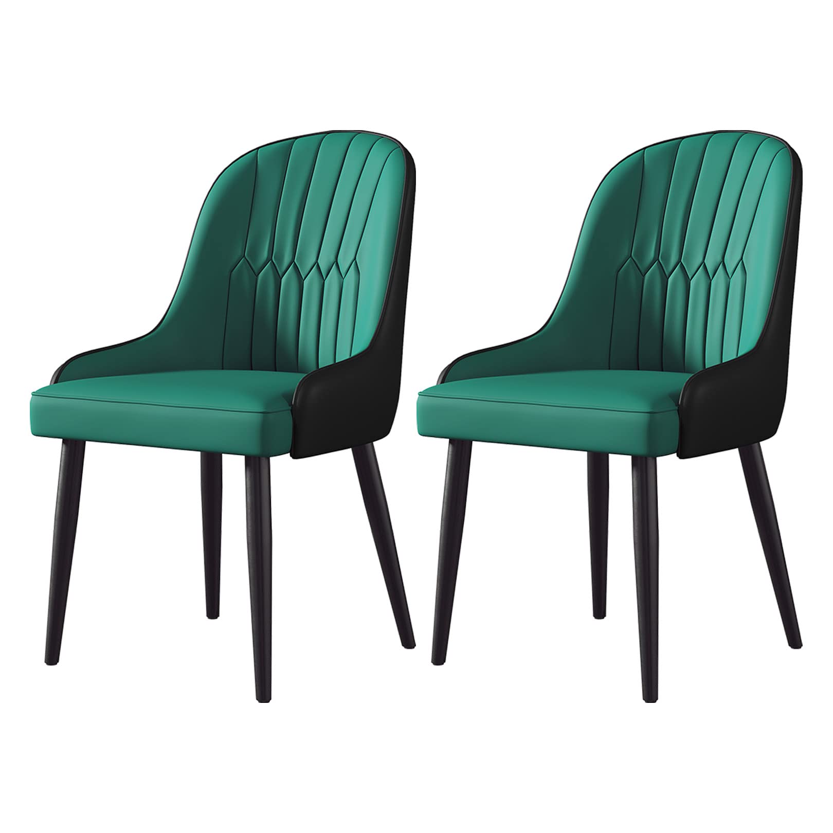 Chaises de salle à manger rembourrées faciles à nettoyer en PU