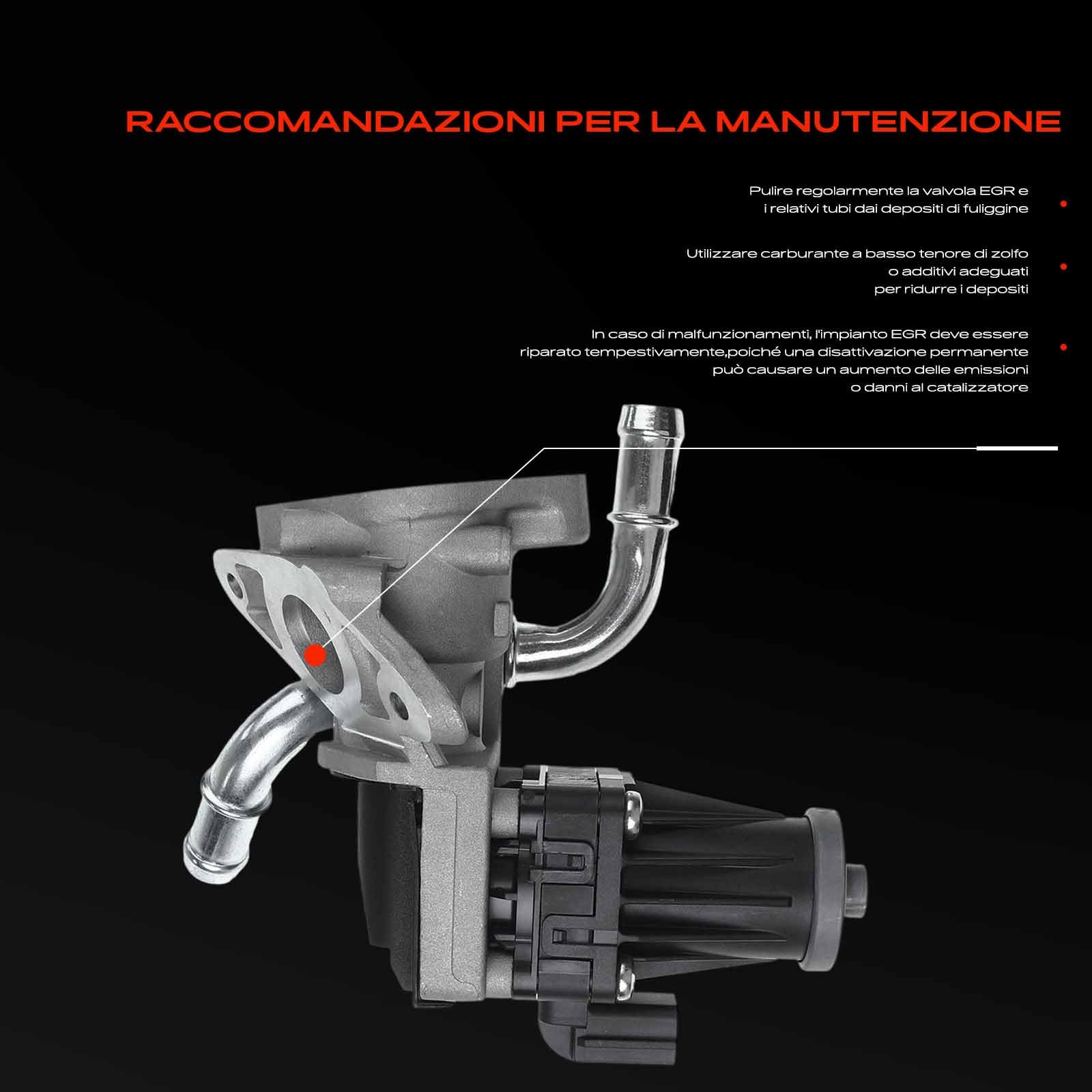Frankberg Ricircolo dei gas di scarico della valvola EGR 9C1Q9D475AB | Compatibile con: Pianale/telaio Transit FF FM FN, Transit Box FA, Autobus di linea FB FC FD FS FZ, Autobus di transito